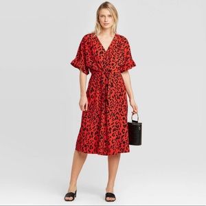 Who What Wear for Target Leopard Knot Front Dress
